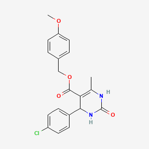 4-methoxybenzyl 4-(4-chlorophenyl)-6-methyl-2-oxo-1,2,3,4-tetrahydro-5-pyrimidinecarboxylate