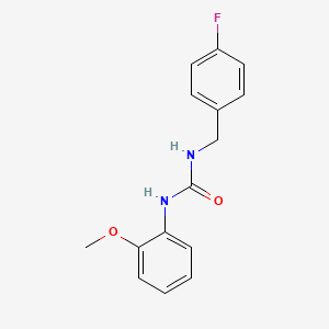 molecular formula C15H15FN2O2 B5221129 N-(4-fluorobenzyl)-N'-(2-methoxyphenyl)urea 