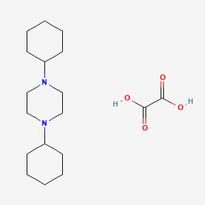 molecular formula C18H32N2O4 B5221144 1,4-dicyclohexylpiperazine oxalate 