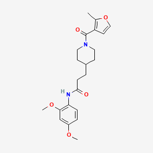 N-(2,4-dimethoxyphenyl)-3-[1-(2-methyl-3-furoyl)-4-piperidinyl]propanamide