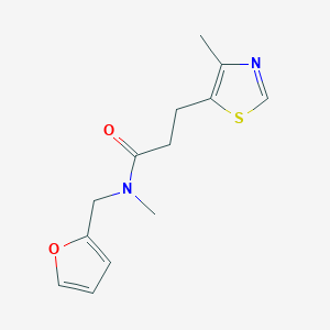 N-(2-furylmethyl)-N-methyl-3-(4-methyl-1,3-thiazol-5-yl)propanamide trifluoroacetate