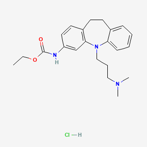 ethyl {5-[3-(dimethylamino)propyl]-10,11-dihydro-5H-dibenzo[b,f]azepin-3-yl}carbamate hydrochloride