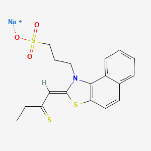 sodium 3-[2-(2-thioxobutylidene)naphtho[1,2-d][1,3]thiazol-1(2H)-yl]-1-propanesulfonate