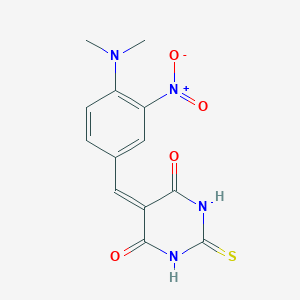 5-[4-(dimethylamino)-3-nitrobenzylidene]-2-thioxodihydro-4,6(1H,5H)-pyrimidinedione