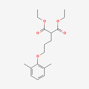 molecular formula C18H26O5 B5221242 diethyl [3-(2,6-dimethylphenoxy)propyl]malonate 