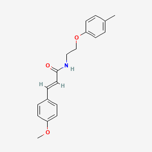 molecular formula C19H21NO3 B5221244 3-(4-methoxyphenyl)-N-[2-(4-methylphenoxy)ethyl]acrylamide 