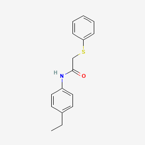 N-(4-ethylphenyl)-2-(phenylthio)acetamide