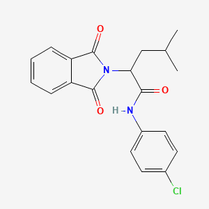 N-(4-chlorophenyl)-2-(1,3-dioxo-1,3-dihydro-2H-isoindol-2-yl)-4-methylpentanamide