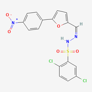 2,5-dichloro-N'-{[5-(4-nitrophenyl)-2-furyl]methylene}benzenesulfonohydrazide