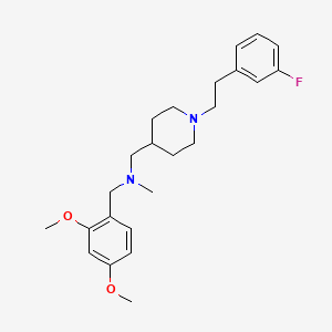 molecular formula C24H33FN2O2 B5221310 (2,4-dimethoxybenzyl)({1-[2-(3-fluorophenyl)ethyl]-4-piperidinyl}methyl)methylamine 