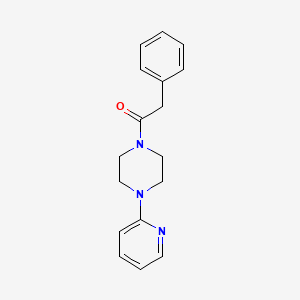 molecular formula C17H19N3O B5221328 1-(phenylacetyl)-4-(2-pyridinyl)piperazine 