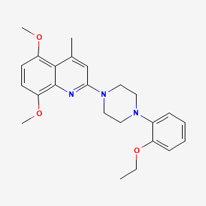 2-[4-(2-ethoxyphenyl)-1-piperazinyl]-5,8-dimethoxy-4-methylquinoline