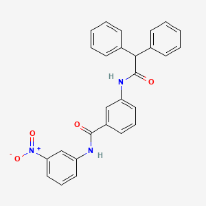 3-[(diphenylacetyl)amino]-N-(3-nitrophenyl)benzamide