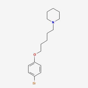 molecular formula C16H24BrNO B5221443 1-[5-(4-bromophenoxy)pentyl]piperidine 