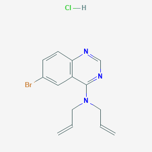 molecular formula C14H15BrClN3 B5221482 N,N-diallyl-6-bromo-4-quinazolinamine hydrochloride 