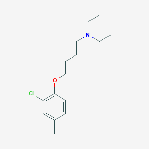 molecular formula C15H24ClNO B5221499 4-(2-chloro-4-methylphenoxy)-N,N-diethyl-1-butanamine 