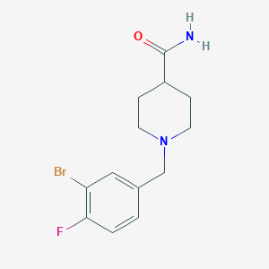 molecular formula C13H16BrFN2O B5221504 1-(3-bromo-4-fluorobenzyl)-4-piperidinecarboxamide 