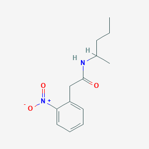 molecular formula C13H18N2O3 B5221563 N-(1-methylbutyl)-2-(2-nitrophenyl)acetamide 