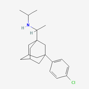 molecular formula C21H30ClN B5221611 N-{1-[3-(4-chlorophenyl)-1-adamantyl]ethyl}-2-propanamine 