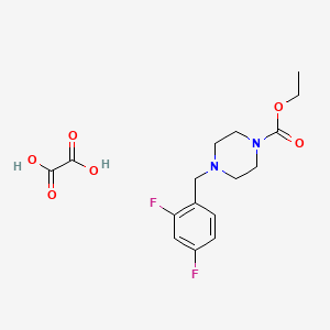 ethyl 4-(2,4-difluorobenzyl)-1-piperazinecarboxylate oxalate