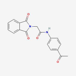 molecular formula C18H14N2O4 B5221728 N-(4-acetylphenyl)-2-(1,3-dioxo-1,3-dihydro-2H-isoindol-2-yl)acetamide CAS No. 76491-94-6