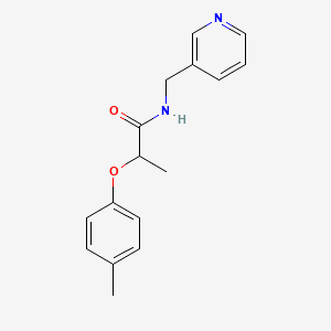 molecular formula C16H18N2O2 B5221779 2-(4-methylphenoxy)-N-(3-pyridinylmethyl)propanamide 