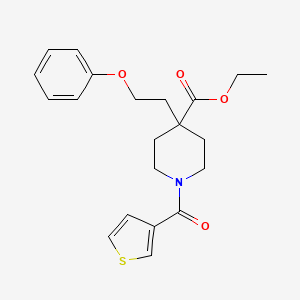 ethyl 4-(2-phenoxyethyl)-1-(3-thienylcarbonyl)-4-piperidinecarboxylate