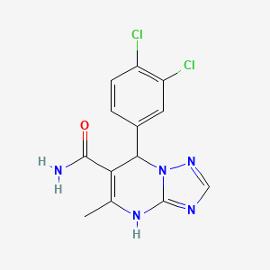 molecular formula C13H11Cl2N5O B5221835 7-(3,4-dichlorophenyl)-5-methyl-4,7-dihydro[1,2,4]triazolo[1,5-a]pyrimidine-6-carboxamide 