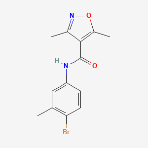 N-(4-bromo-3-methylphenyl)-3,5-dimethyl-4-isoxazolecarboxamide