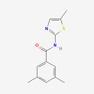 3,5-dimethyl-N-(5-methyl-1,3-thiazol-2-yl)benzamide