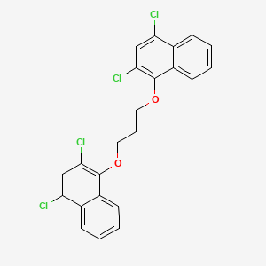 molecular formula C23H16Cl4O2 B5222030 1,1'-[1,3-propanediylbis(oxy)]bis(2,4-dichloronaphthalene) 