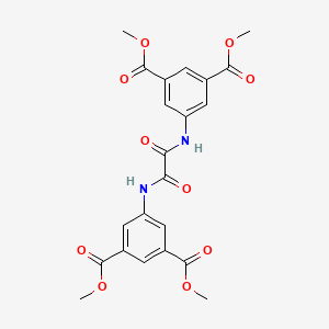 molecular formula C22H20N2O10 B5222066 tetramethyl 5,5'-[(1,2-dioxo-1,2-ethanediyl)diimino]diisophthalate 