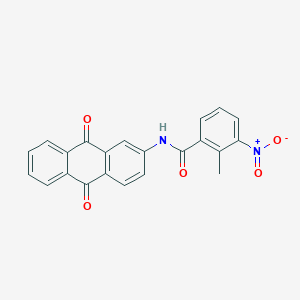 N-(9,10-dioxo-9,10-dihydro-2-anthracenyl)-2-methyl-3-nitrobenzamide