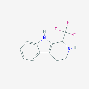 molecular formula C12H11F3N2 B052221 1-(trifluoromethyl)-2,3,4,9-tetrahydro-1H-beta-carboline CAS No. 112037-78-2