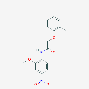 molecular formula C17H18N2O5 B5222116 2-(2,4-dimethylphenoxy)-N-(2-methoxy-4-nitrophenyl)acetamide 