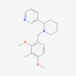 molecular formula C20H26N2O2 B5222162 3-[1-(2,4-dimethoxy-3-methylbenzyl)-2-piperidinyl]pyridine 