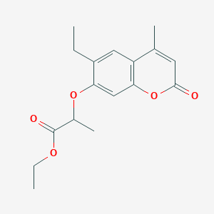 ethyl 2-[(6-ethyl-4-methyl-2-oxo-2H-chromen-7-yl)oxy]propanoate
