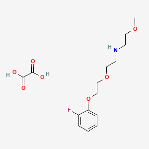 molecular formula C15H22FNO7 B5222233 {2-[2-(2-fluorophenoxy)ethoxy]ethyl}(2-methoxyethyl)amine oxalate 