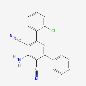 molecular formula C20H12ClN3 B5222252 5'-amino-2-chloro-1,1':3',1''-terphenyl-4',6'-dicarbonitrile 