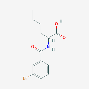 molecular formula C13H16BrNO3 B5222270 N-(3-bromobenzoyl)norleucine 