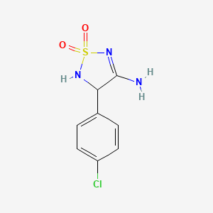 molecular formula C8H8ClN3O2S B5222314 4-(4-chlorophenyl)-1,2,5-thiadiazolidin-3-imine 1,1-dioxide 