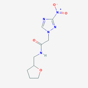 2-(3-nitro-1H-1,2,4-triazol-1-yl)-N-(tetrahydro-2-furanylmethyl)acetamide