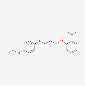 molecular formula C20H26O3 B5222339 1-[3-(4-ethoxyphenoxy)propoxy]-2-isopropylbenzene 