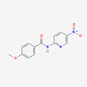 molecular formula C13H11N3O4 B5222343 4-methoxy-N-(5-nitro-2-pyridinyl)benzamide 