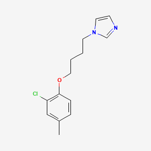 molecular formula C14H17ClN2O B5222358 1-[4-(2-氯-4-甲基苯氧基)丁基]-1H-咪唑 