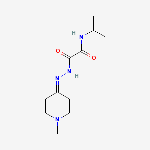 molecular formula C11H20N4O2 B5222373 N-isopropyl-2-[2-(1-methyl-4-piperidinylidene)hydrazino]-2-oxoacetamide 