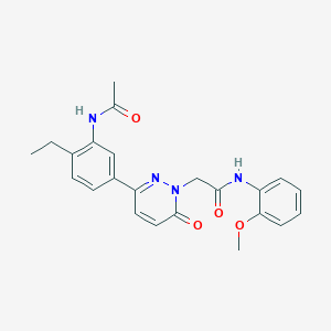 2-[3-[3-(acetylamino)-4-ethylphenyl]-6-oxo-1(6H)-pyridazinyl]-N-(2-methoxyphenyl)acetamide