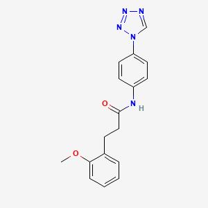 3-(2-methoxyphenyl)-N-[4-(1H-tetrazol-1-yl)phenyl]propanamide