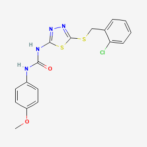 N-{5-[(2-chlorobenzyl)thio]-1,3,4-thiadiazol-2-yl}-N'-(4-methoxyphenyl)urea