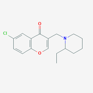 6-chloro-3-[(2-ethyl-1-piperidinyl)methyl]-4H-chromen-4-one